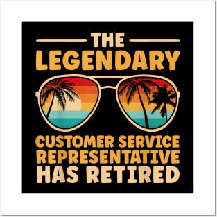 Retired Customer Service Representative Retirement Posters and Art